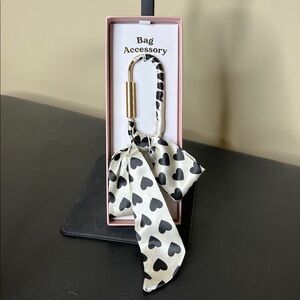 Serefina | Heart Scarf Bag Charm 🖤